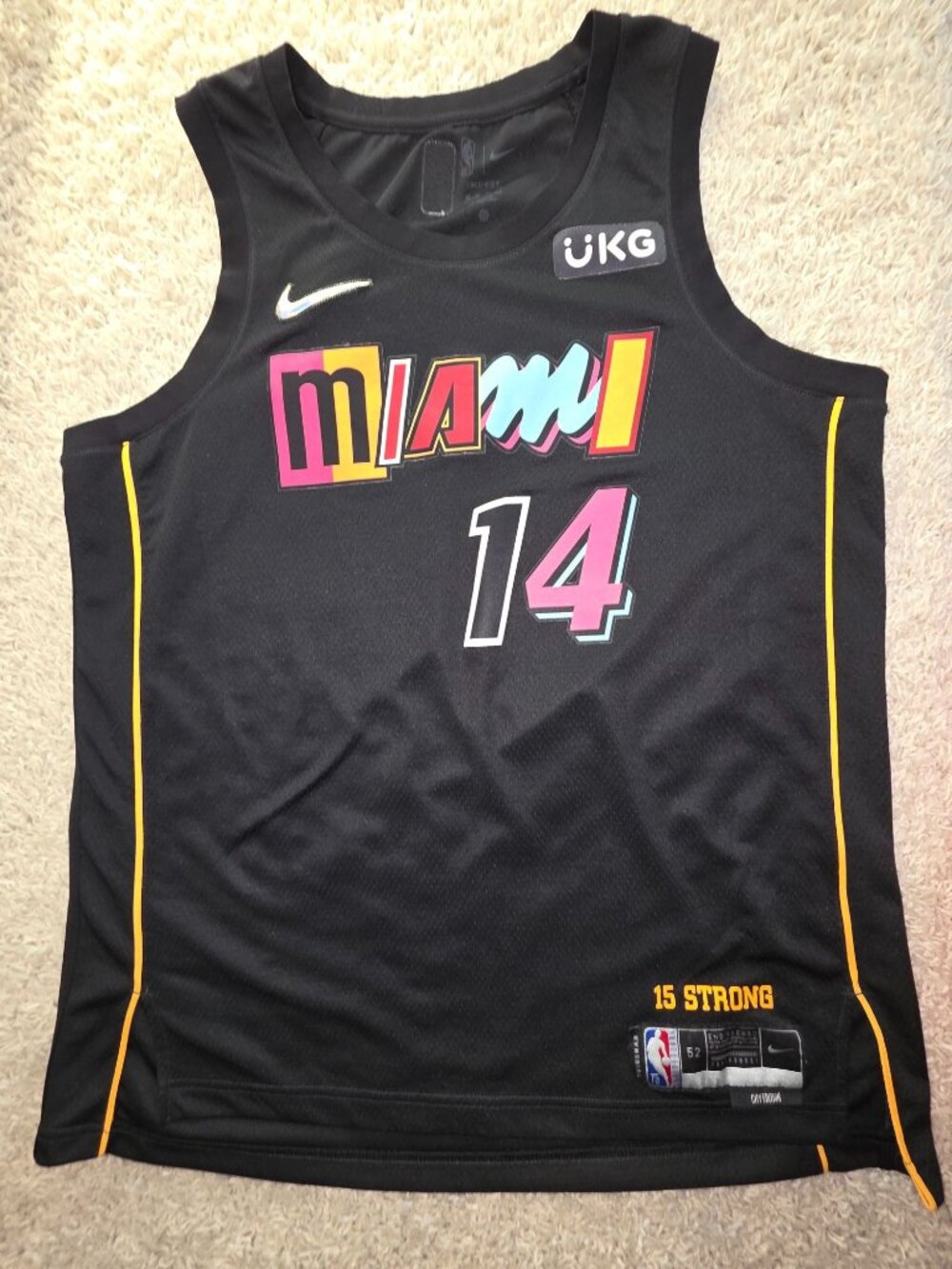 Nike Swingman City Edition Miami Heat Tyler Hero Jersey size 52